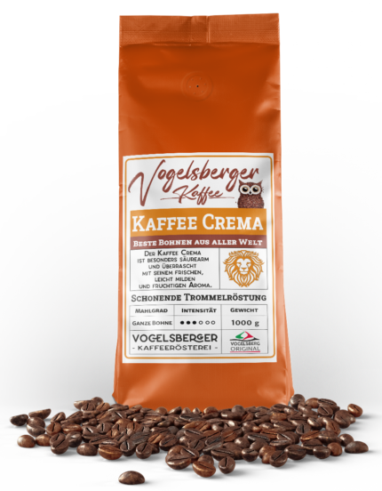 Das Zusammenspiel dieser Kaffee Crema Röstung überrascht Sie durch sein einzigartiges Aroma.